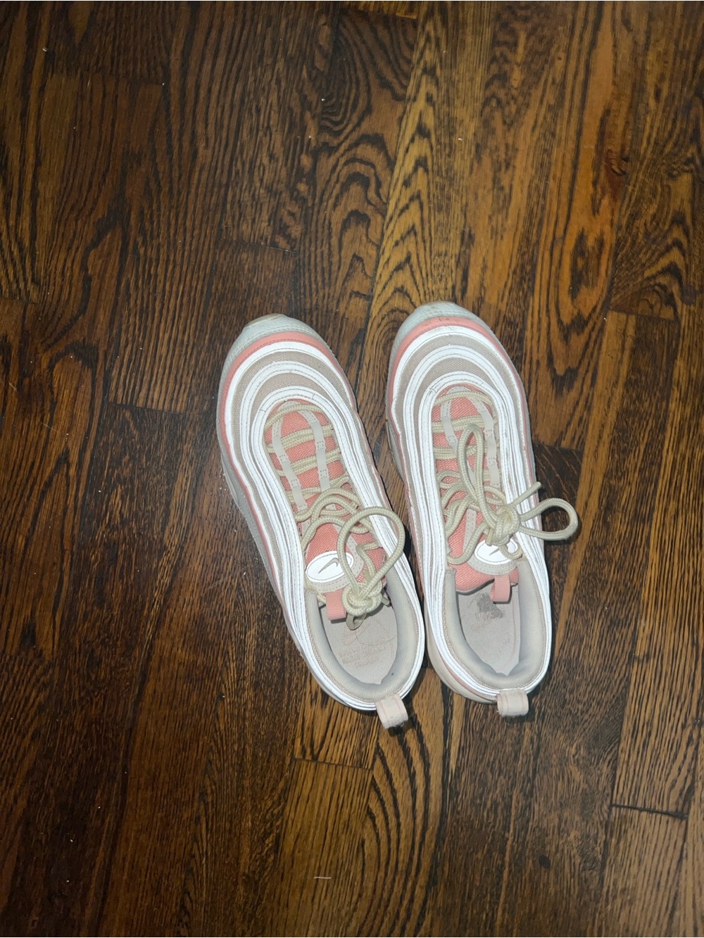 Nike Girls' Pink and White Athletic Sneakers
